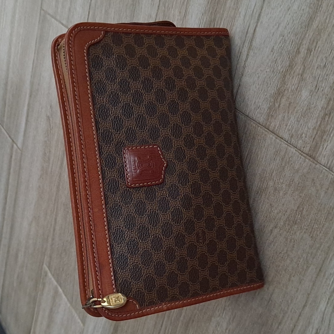 Vintage Celine Macadam Cosmetic Pouch